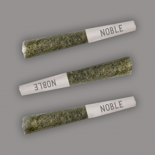 3 pre-rolled cannabis joints.